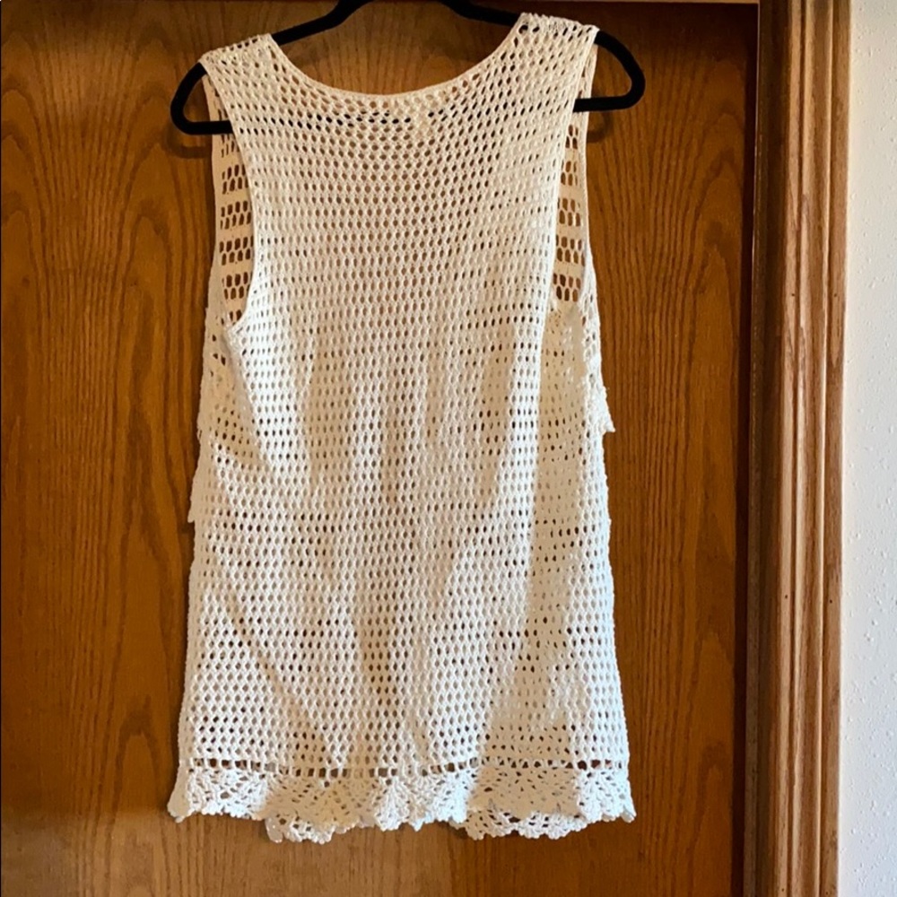 Crocheted Ruffle Vest - Picture 3 of 3